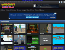 Tablet Screenshot of minecraftgameplay.net